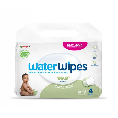 Servetele umede Biodegradabile Water Wipes Soapberry, 4 pachete x 60 buc, 240 buc - imagine 6